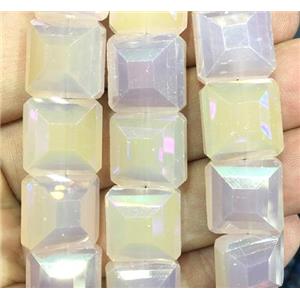 chinese crystal glass bead, faceted square, approx 14x14mm, 44pcs per st [GSICC1310]