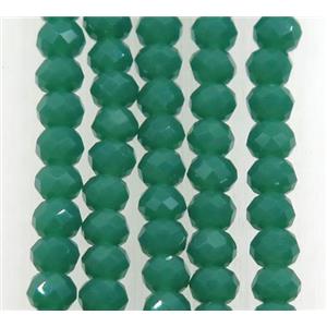 green chinese crystal glass beads, faceted rondelle, approx 2.5x3mm, 150 pcs per st [GSICC1350]