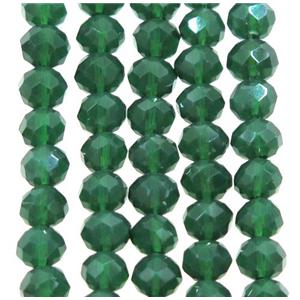 green chinese crystal glass beads, faceted rondelle, approx 2.5x3mm, 150 pcs per st [GSICC1352]