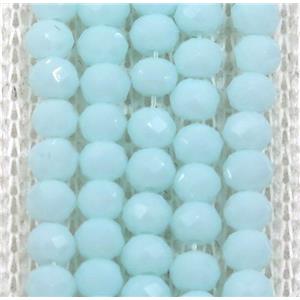 blue chinese crystal glass beads, faceted rondelle, approx 2.5x3mm, 150 pcs per st [GSICC1354]