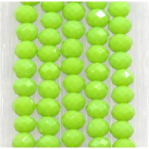 olive chinese crystal glass beads, faceted rondelle, approx 2.5x3mm, 150 pcs per st [GSICC1372]