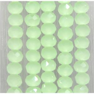 green chinese crystal glass beads, faceted rondelle, approx 2.5x3mm, 150 pcs per st [GSICC1374]