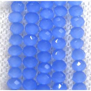 blue chinese crystal glass beads, faceted rondelle, approx 2.5x3mm, 150 pcs per st [GSICC1386]