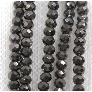 chinese crystal glass beads, faceted rondelle, approx 2.5x3mm, 150 pcs per st [GSICC1441]