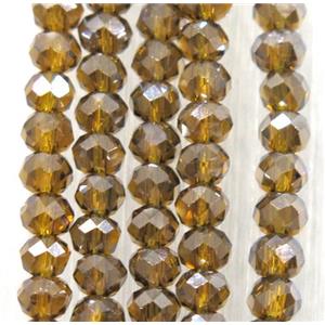 chinese crystal glass beads, faceted rondelle, approx 2.5x3mm, 150 pcs per st [GSICC1445]