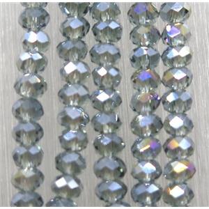 chinese crystal glass beads, faceted rondelle, approx 2.5x3mm, 150 pcs per st [GSICC1479]