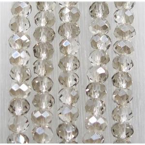 chinese crystal glass beads, faceted rondelle, approx 2.5x3mm, 150 pcs per st [GSICC1491]