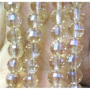 chinese crystal bead, faceted round, approx 6mm dia, 98pcs per st [GSICC733-6MM]