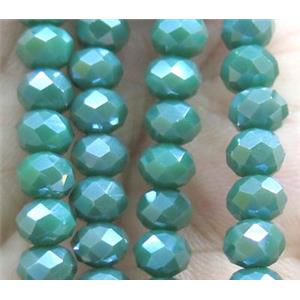 Chinese crystal glass bead, faceted rondelle, approx 6mm dia, 100pcs per st [GSICC785]