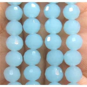 Chinese crystal glass bead, faceted round, approx 6mm dia, 72pcs per st [GSICC799]