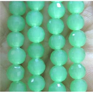 Chinese crystal glass bead, faceted round, approx 6mm dia, 72pcs per st [GSICC800]