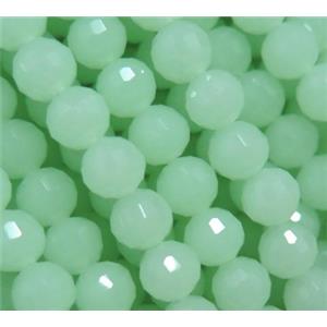 Chinese crystal glass bead, faceted round, approx 6mm dia, 72pcs per st [GSICC809]