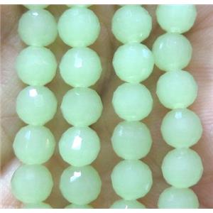 Chinese crystal glass bead, faceted round, approx 6mm dia, 72pcs per st [GSICC813]