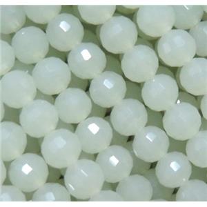 Chinese crystal glass bead, faceted round, approx 6mm dia, 72pcs per st [GSICC815]