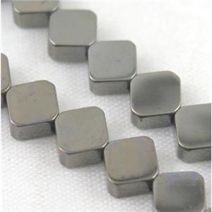 hematite square beads, approx 5x3mm [HBOS175]