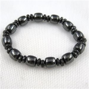 black Hematite bracelet, approx 8mm [HBOS688]