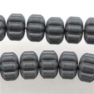 matte black Hematite beads, approx 6x8mm [HBOS702]
