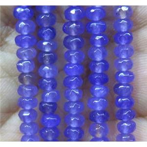lavender Jade bead, faceted rondelle, dye, approx 2x4mm [JDOT160]