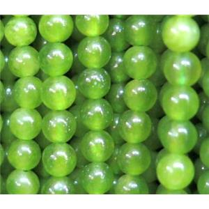 tiny round agate beads, green dye, approx 3mm dia [JDOT237]