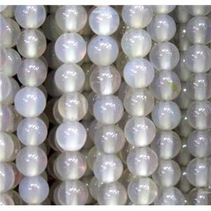 tiny grey agate beads, round, approx 3mm dia [JDOT241]