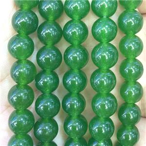 green Malaysia Jade beads, round, approx 14mm dia [JDRD290-14MM]