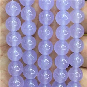 lavender Malaysia Jade beads, round, approx 4mm dia [JDRD291-4MM]