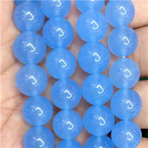 skyblue Malaysia Jade beads, round, approx 12mm dia [JDRD299-12MM]