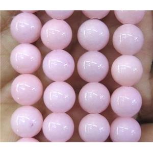 pink jade beads, round, stabile, approx 4mm dia [JDRD391-4MM]