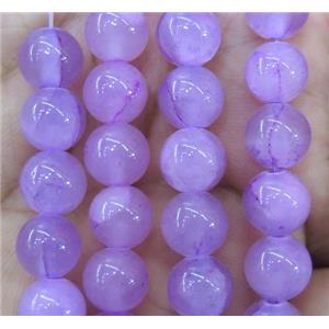 lavender jade bead, round, stabile, 14mm dia, 28pcs per st [JDRD405-14MM]