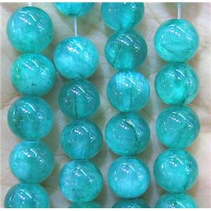 jade bead, round, stabile, approx 8mm dia, 48pcs per st [JDRD407-8MM]