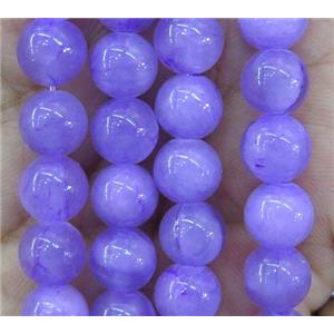 jade bead, round, stabile, approx 8mm dia, 48pcs per st [JDRD410-8MM]