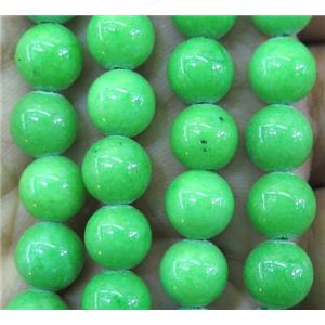 jade bead, round, stabile, approx 12mm dia, 32pcs per st [JDRD435-12MM]