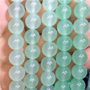spring green Malaysia Jade beads, round, approx 8mm dia [JDRD538-8MM]