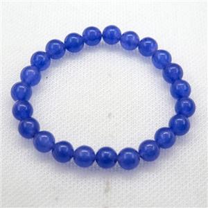 Stretch Jade bracelet, dye, approx 16mm dia, 13pcs per st [JT10015-16MM]