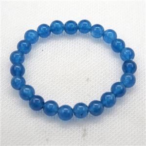 Stretch Jade bracelet, dye, approx 16mm dia, 13pcs per st [JT10017-16MM]