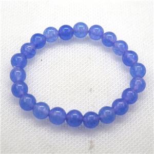 Stretch Jade bracelet, dye, approx 16mm dia, 13pcs per st [JT10022-16MM]