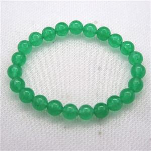 Stretch Jade bracelet, dye, approx 16mm dia, 13pcs per st [JT10024-16MM]