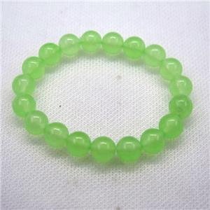 Stretch Jade bracelet, dye, approx 8mm dia, 22pcs per st [JT10033-8MM]