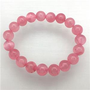Stretch Jade bracelet, dye, approx 6mm, 28pcs per st [JT10048-6MM]