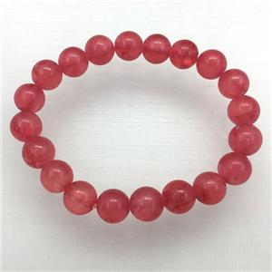 Stretch Jade bracelet, dye, approx 16mm dia, 13pcs per st [JT10049-16MM]