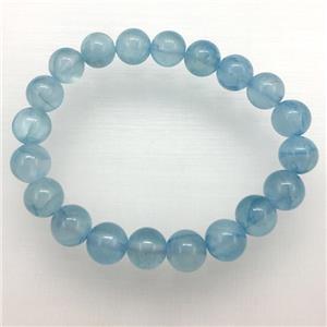 Stretch Jade bracelet, dye, approx 16mm dia, 13pcs per st [JT10057-16MM]