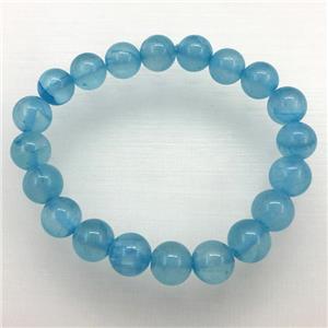 Stretch Jade bracelet, dye, approx 8mm dia, 22pcs per st [JT10058-8MM]