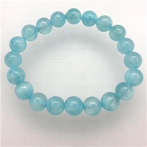 Stretch Jade bracelet, dye, approx 16mm dia, 13pcs per st [JT10059-16MM]
