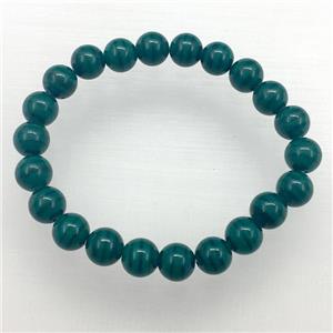 Stretch Jade bracelet, dye, approx 10mm dia, 19pcs per st [JT10077-10MM]