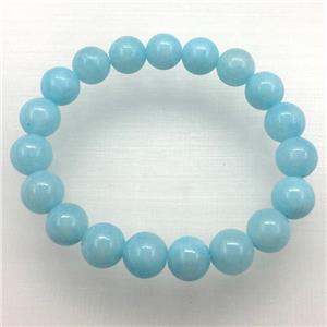Stretch Jade bracelet, dye, approx 16mm dia, 13pcs per st [JT10080-16MM]