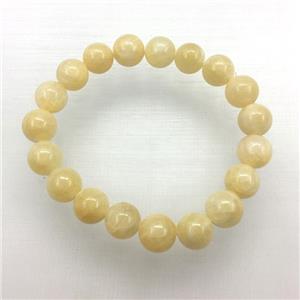 Stretch Jade bracelet, dye, approx 14mm dia, 15pcs per st [JT10090-14MM]