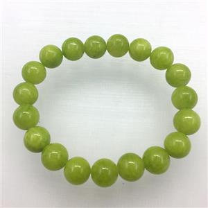 Stretch Jade bracelet, dye, approx 16mm dia, 13pcs per st [JT10091-16MM]