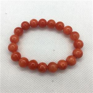 Stretch Jade bracelet, dye, approx 16mm dia, 13pcs per st [JT10092-16MM]