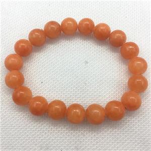 Stretch Jade bracelet, dye, approx 12mm dia, 16pcs per st [JT10096-12MM]