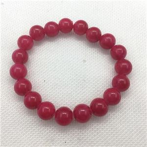 Stretch Jade bracelet, dye, approx 6mm, 28pcs per st [JT10098-6MM]